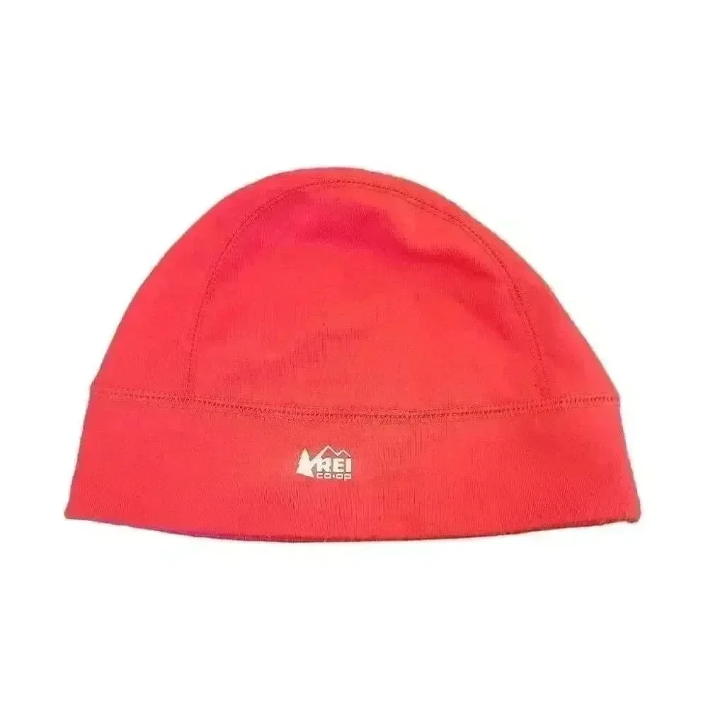 REI Kids Cherry Red Poly/Spandex Fleece Lined Skull Cap Beanie